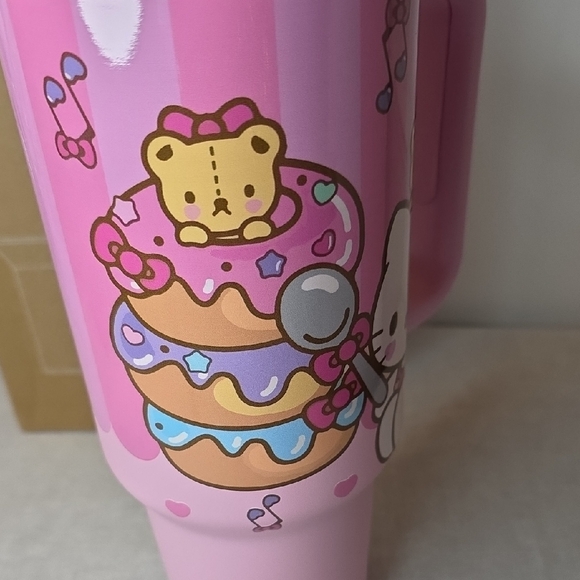 Hello Kitty Pink Tumbler with Straw - Picture 3 of 6